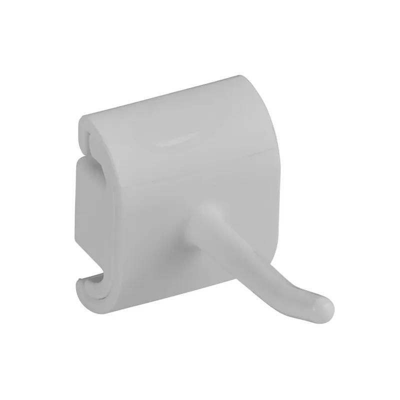 Vikan® Wall Bracket 1.6X3.1X1.9 IN White Polypropylene (PP) Polyamide Hygienic Single Hook Module 1/Each
