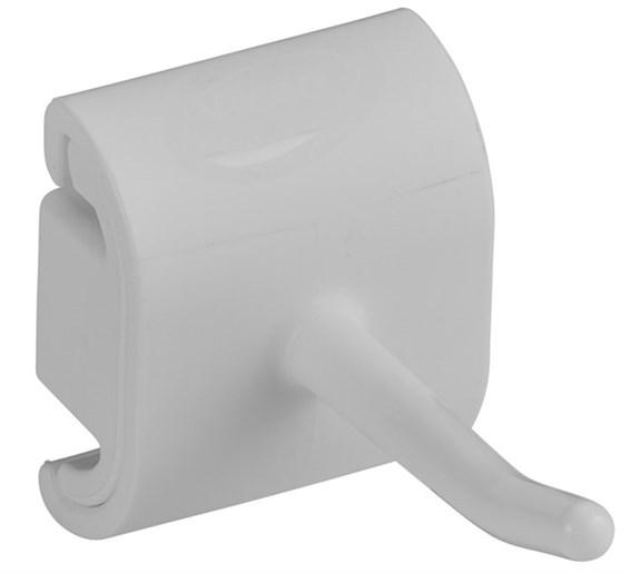 Vikan® Wall Bracket 1.6X3.1X1.9 IN White Polypropylene (PP) Polyamide Hygienic Single Hook Module 1/Each