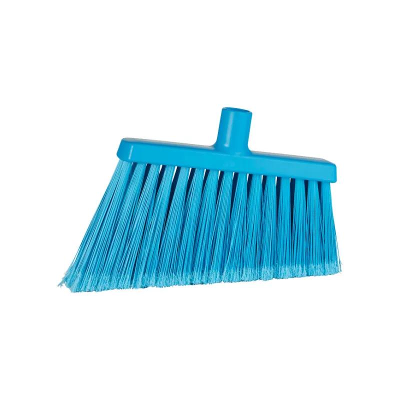 Vikan® Broom 11.4X1.6X8.7 IN Blue PP Stainless Steel Polyester PET Angled Split Bristle 1/Each