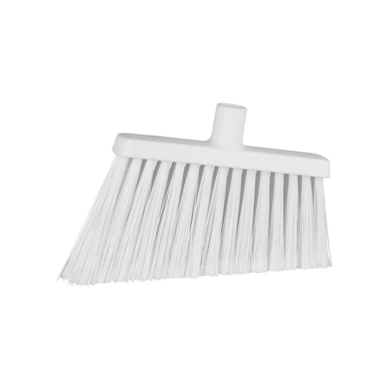 Vikan® Broom 11.4X1.6X8.7 IN White PP Stainless Steel Polyester PET Angled Split Bristle 1/Each