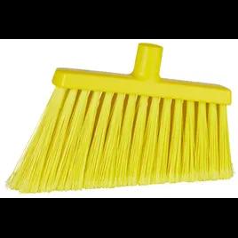 Vikan® Broom 11.4X1.6X8.7 IN Yellow PP Stainless Steel Polyester PET Angled Split Bristle 1/Each
