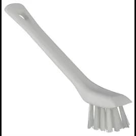 Vikan® Detail Brush 5.9X1.1X3.5 IN PP Polyester White Hard With Scraping Edge 1/Each