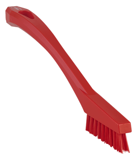 Vikan® Detail Brush 9 IN PP Polyester Red Extra Stiff Bristles 1/Each