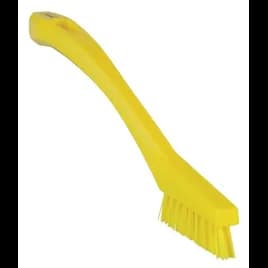 Vikan® Detail Brush 8.1X0.8X1.2 IN PP Polyester Stainless Steel Yellow Extra Stiff Bristles 1/Each