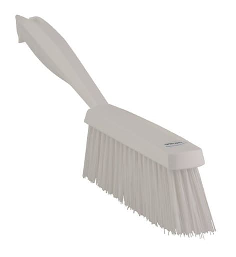 Vikan® Hand Brush 13X1.4X4.3 IN PP Polyester Stainless Steel White Medium Stiff Bristles 1/Each