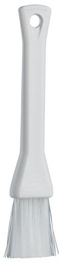 Vikan® Pastry Brush 7.7X1.2X0.6 IN PP Polyester Stainless Steel White Detail Soft Bristle 1/Each