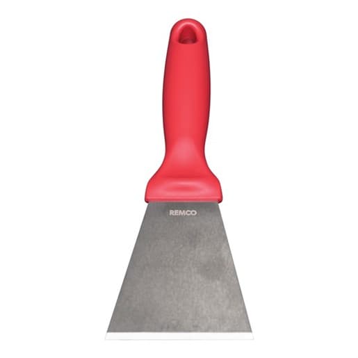 Vikan® Scraper Polypropylene (PP) Stainless Steel Red Hand With 3IN Head 1/Each