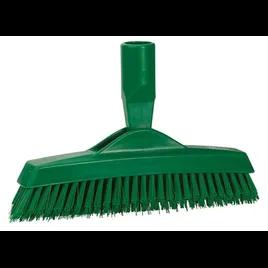 Vikan® Crevice Scrub Grout & Tile Brush 8.9X1.4X3.5 IN PP Polyester Stainless Steel Green Extra Stiff Bristles 1/Each