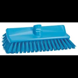 Vikan® Brush 10.4X5.9X3.9 IN Medium (MED) PP Polyester Stainless Steel Blue High-Low 1/Each