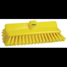 Vikan® Brush 10.4X5.9X3.9 IN Medium (MED) PP Polyester Stainless Steel Yellow High-Low 1/Each