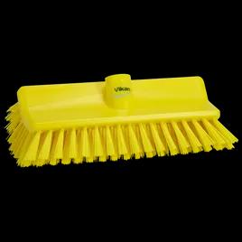 Vikan® Brush 10.08 IN Medium (MED) PP Polyester Yellow High-Low 1/Each