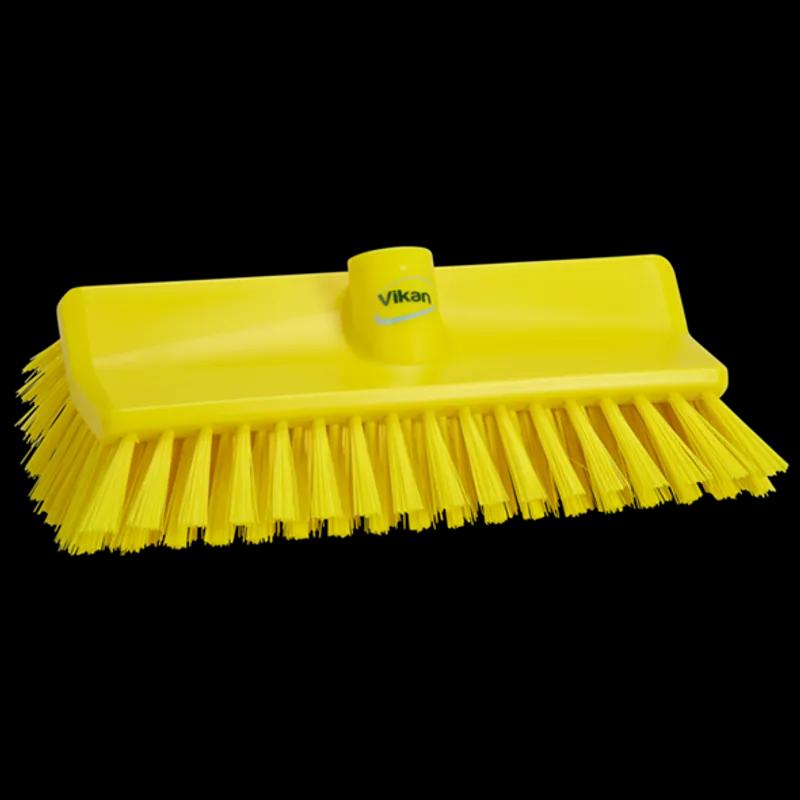 Vikan® Brush 10.08 IN Medium (MED) PP Polyester Yellow High-Low 1/Each