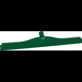 Vikan® Floor Squeegee 23.6X3.1X4.3 IN PP TPE Rubber Green W/Rpmnt Cassette Double Blade Ultra Hygiene W/24IN Head 1/Each