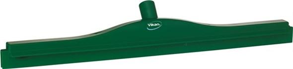 Vikan® Floor Squeegee 23.6X3.1X4.3 IN PP TPE Rubber Green W/Rpmnt Cassette Double Blade Ultra Hygiene W/24IN Head 1/Each