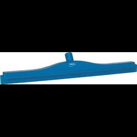 Vikan® Floor Squeegee Polypro Thermoplastic Elastomers Rubber Blue Rplmnt Cassette Dbl Blade 24IN Head 1/Each