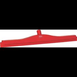 Vikan® Floor Squeegee 23.6X3.1X4.3 IN PP TPE Rubber Red W/Rpmnt Cassette Double Blade Ultra Hygiene W/24IN Head 1/Each