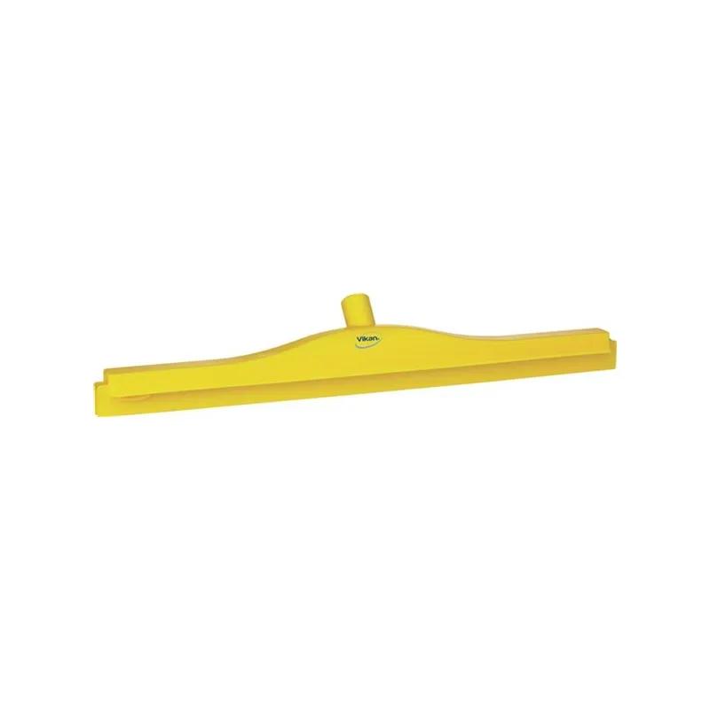Vikan® Floor Squeegee PP TPE Rubber Yellow W/Replacement Cassette Double Blade Ultra Hygiene W/24IN Head 1/Each