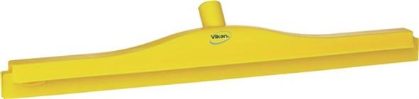 Vikan® Floor Squeegee PP TPE Rubber Yellow W/Replacement Cassette Double Blade Ultra Hygiene W/24IN Head 1/Each