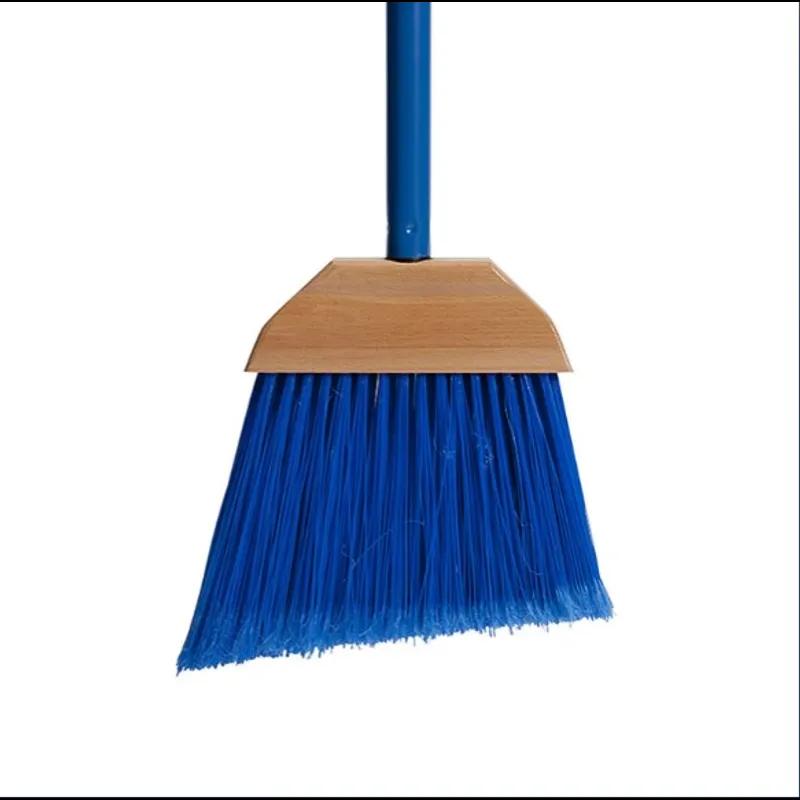 SKILCRAFT® Broom & Handle 46 IN Blue Tilt-Angle 1/Each