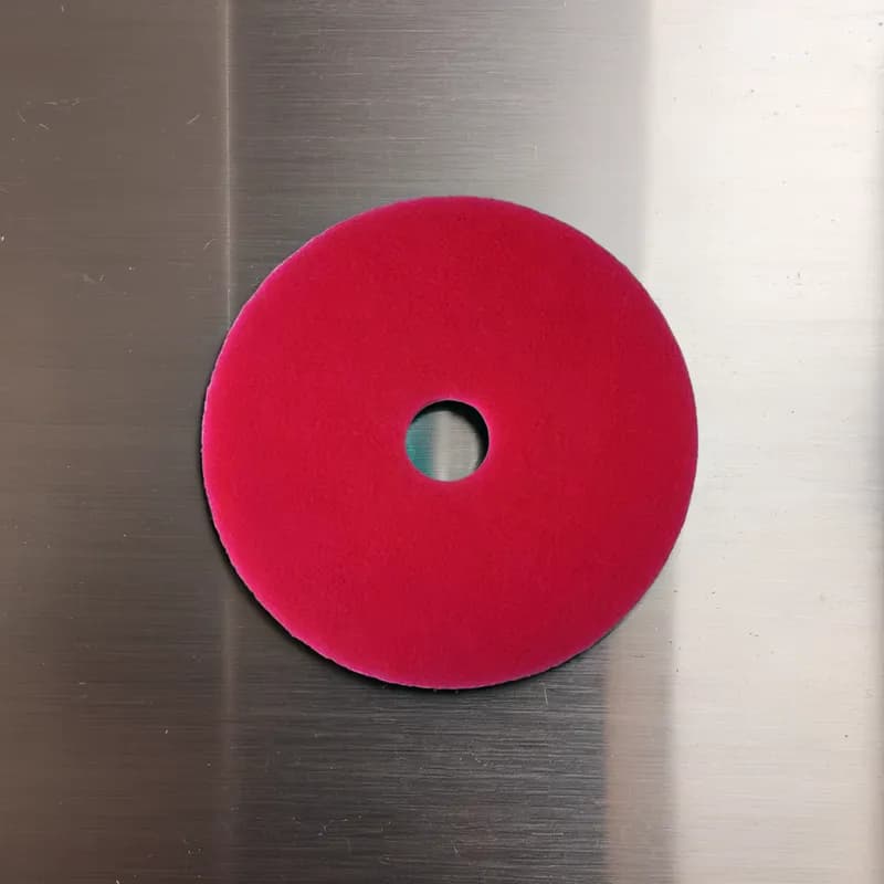 SKILCRAFT® 3M Burnishing Pad 14 IN Red 5/Case