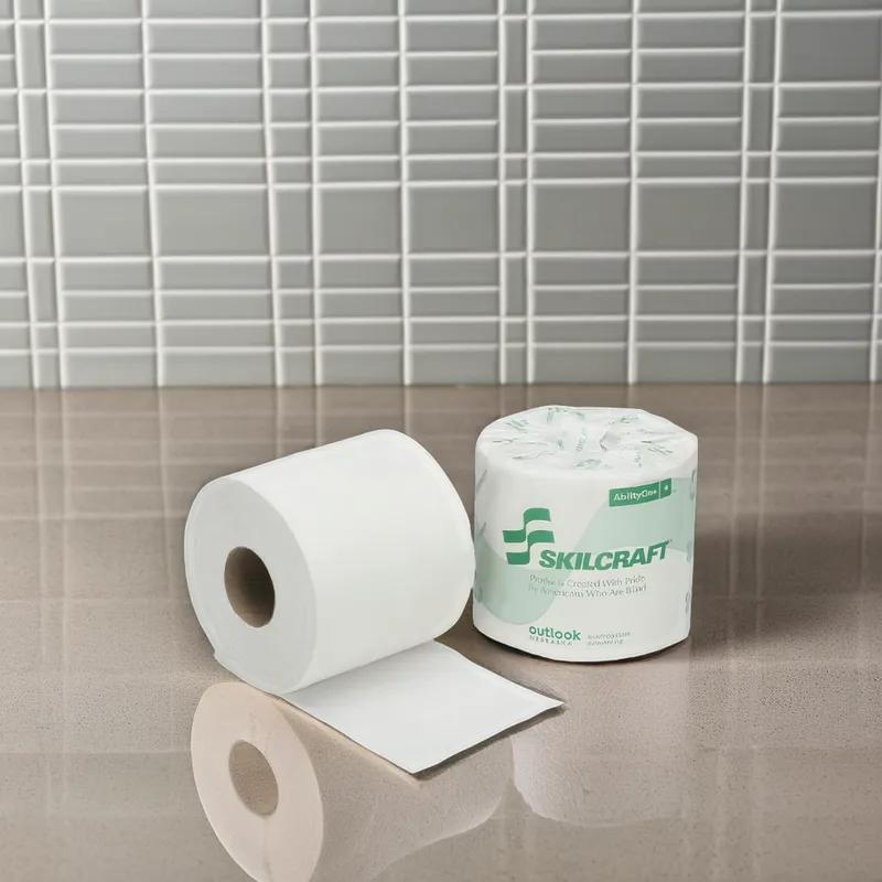 SKILCRAFT® Toilet Paper & Tissue Roll 2PLY White 500 Sheets/Roll 96 Rolls/Case