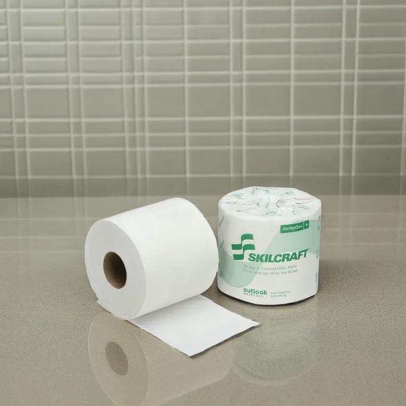 SKILCRAFT® Toilet Paper & Tissue Roll 2PLY White 500 Sheets/Roll 96 Rolls/Case