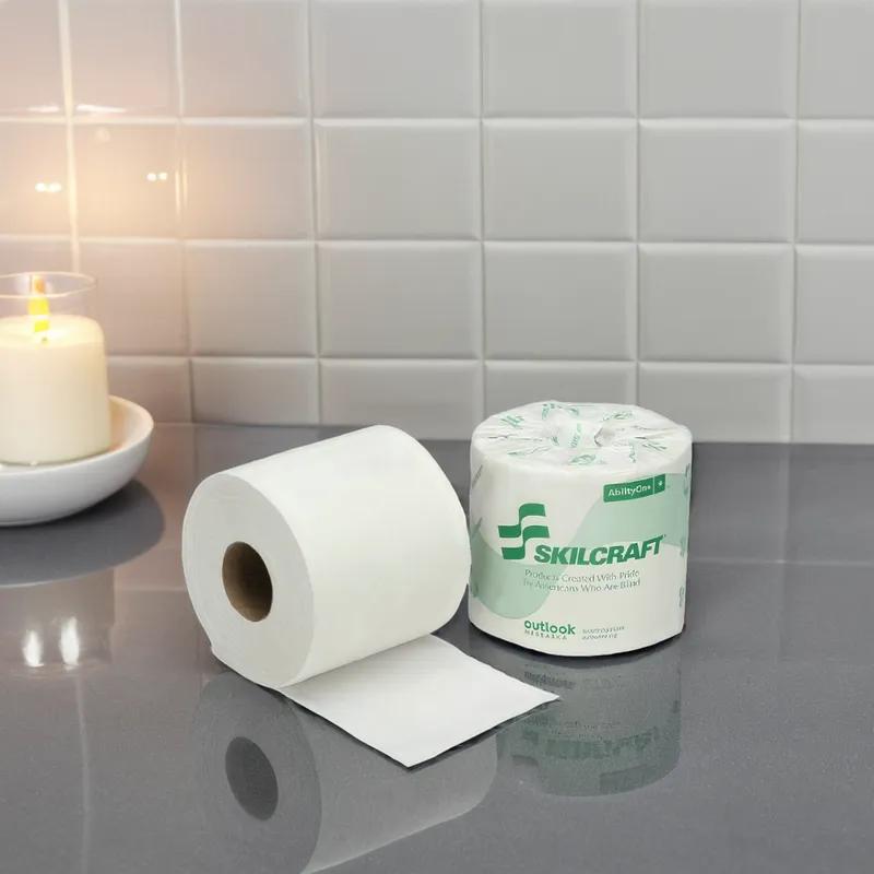 SKILCRAFT® Toilet Paper & Tissue Roll 2PLY White 500 Sheets/Roll 96 Rolls/Case