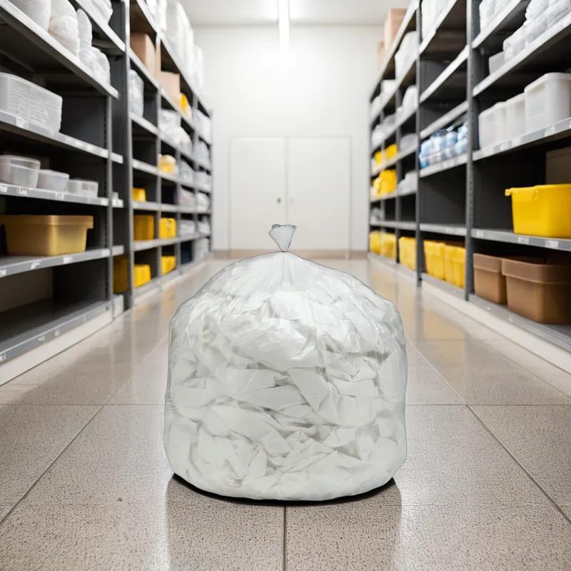 SKILCRAFT® Can Liner 24X33 IN Natural Plastic 8MIC Standard Duty Coreless 1000/Case