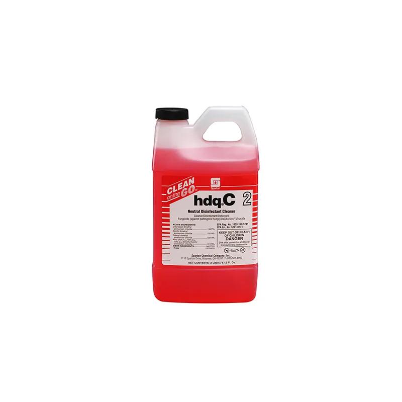 hdq C® 2 Citrus Scent Disinfectant Cleaner 2 L Multi Surface Neutral Concentrate Quat 4/Case