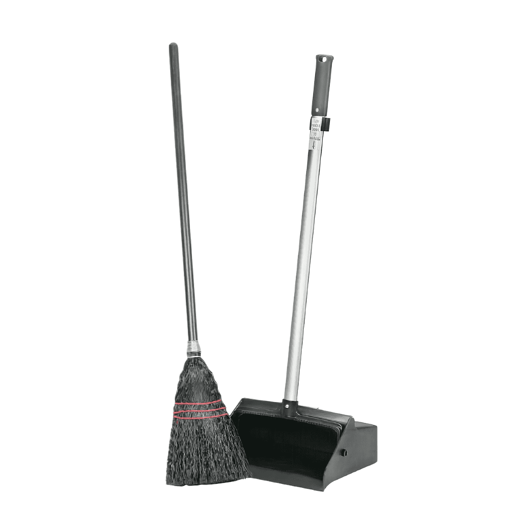 Lobby Dust Pan 32 IN Black 1/Each