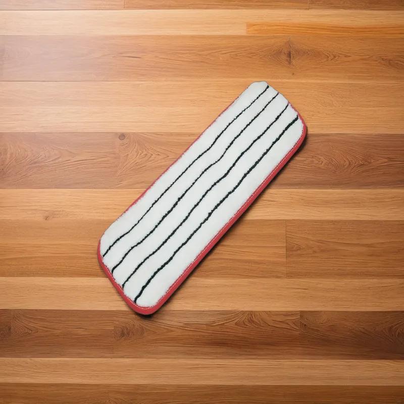 SKILCRAFT® 3M Easy Scrub Mop Pad 18 IN Red Microfiber Flat 10/Box