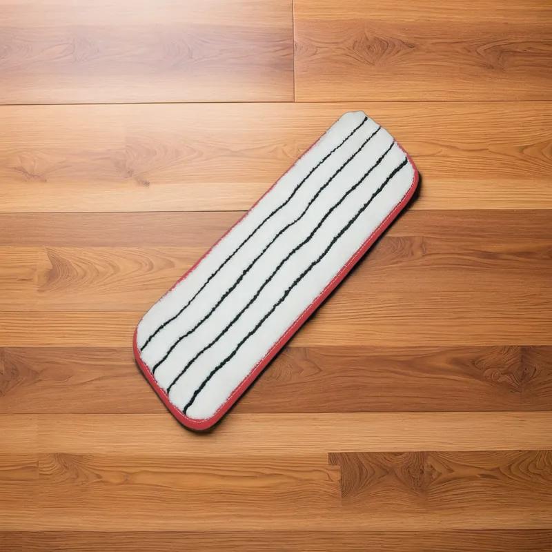 SKILCRAFT® 3M Easy Scrub Mop Pad 18 IN Red Microfiber Flat 10/Box