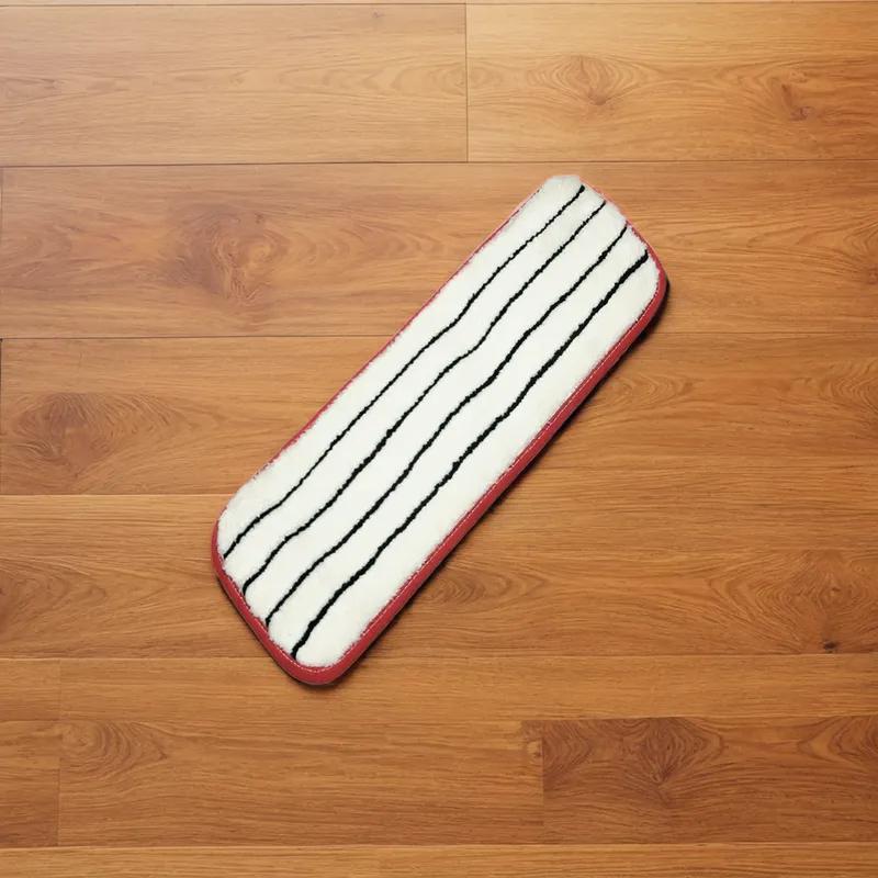 SKILCRAFT® 3M Easy Scrub Mop Pad 18 IN Red Microfiber Flat 10/Box