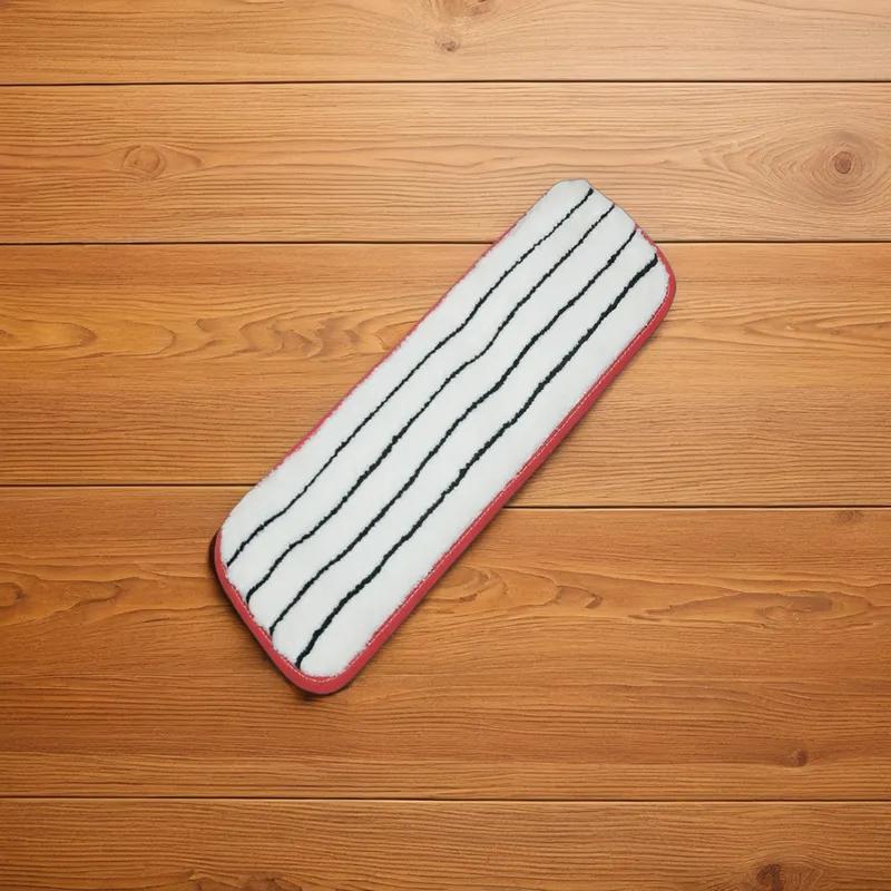 SKILCRAFT® 3M Easy Scrub Mop Pad 18 IN Red Microfiber Flat 10/Box