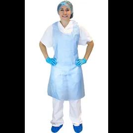 Apron 28X46 IN Blue 2MIL PE 100 Count/Box 5 Count/Case