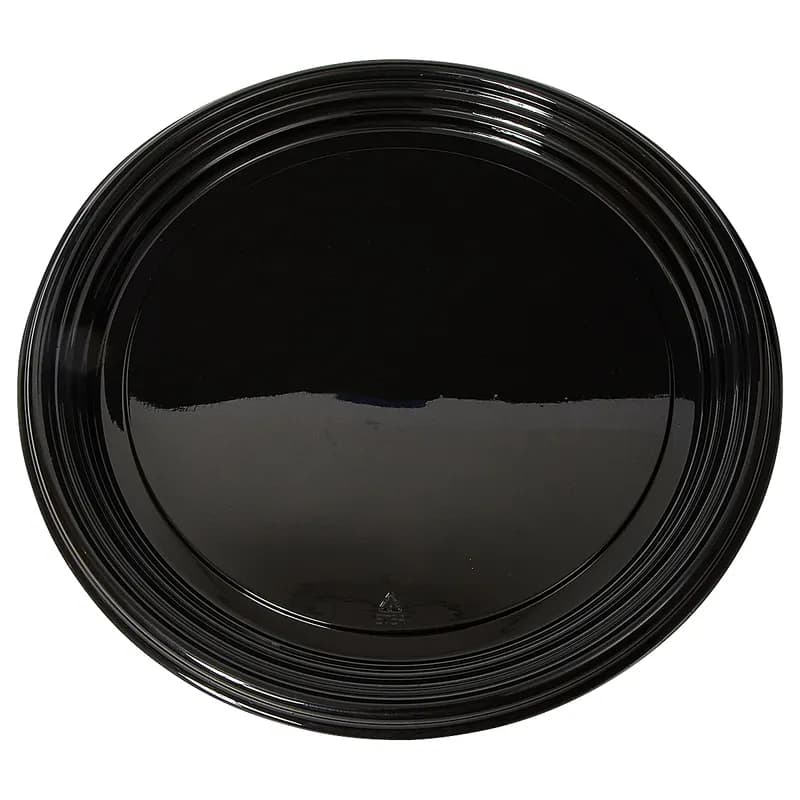 Victoria Bay Serving Tray 12 IN PET Black Round 36/Case