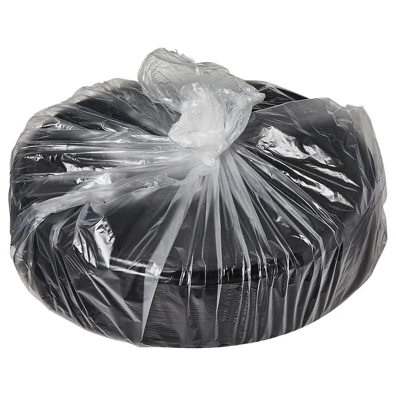 Victoria Bay Serving Tray 12 IN PET Black Round 36/Case