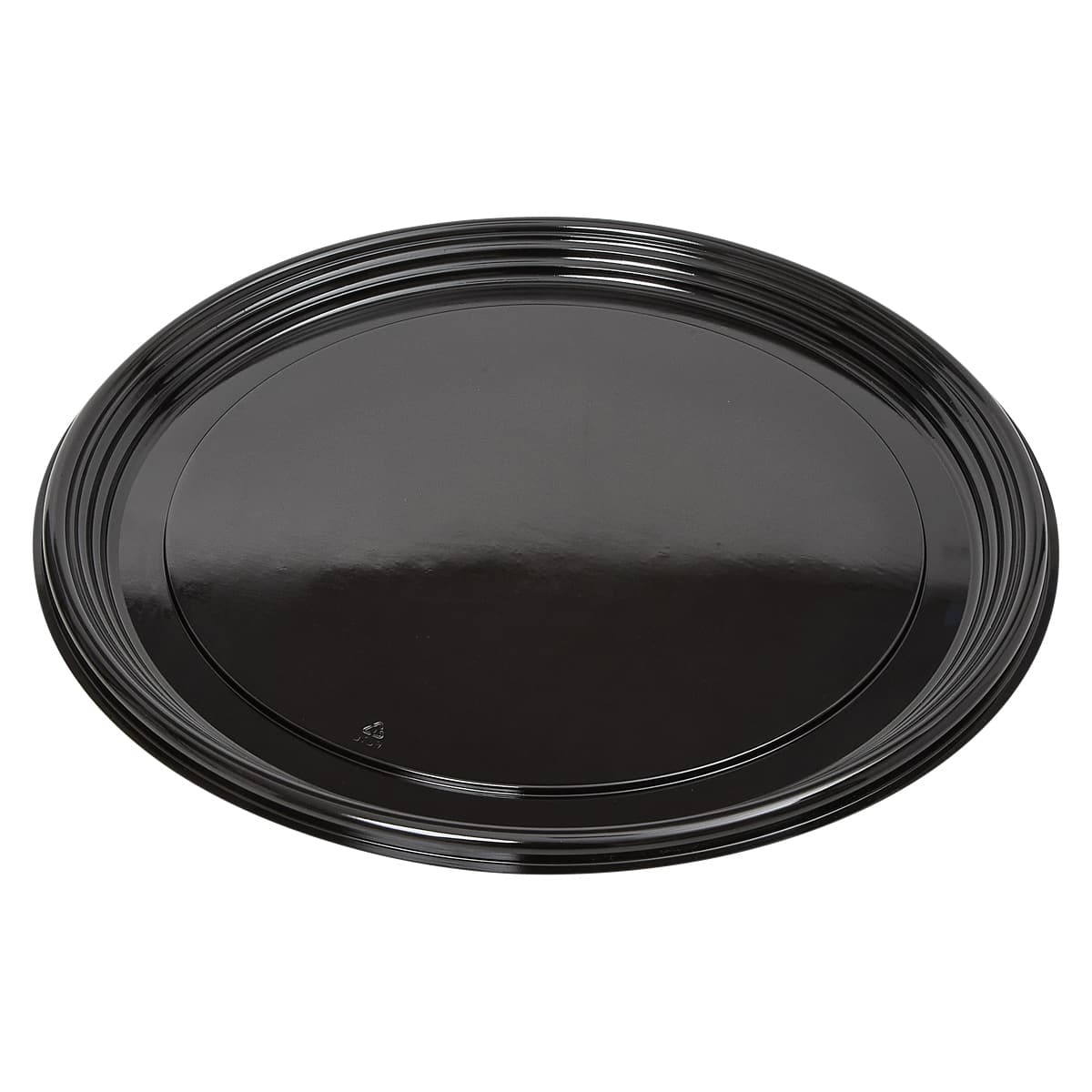 Victoria Bay Serving Tray 16 IN PET Black Round 36/Case