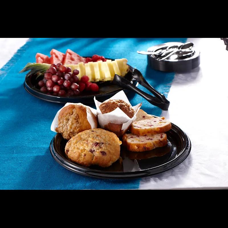 Victoria Bay Serving Tray 16 IN PET Black Round 36/Case