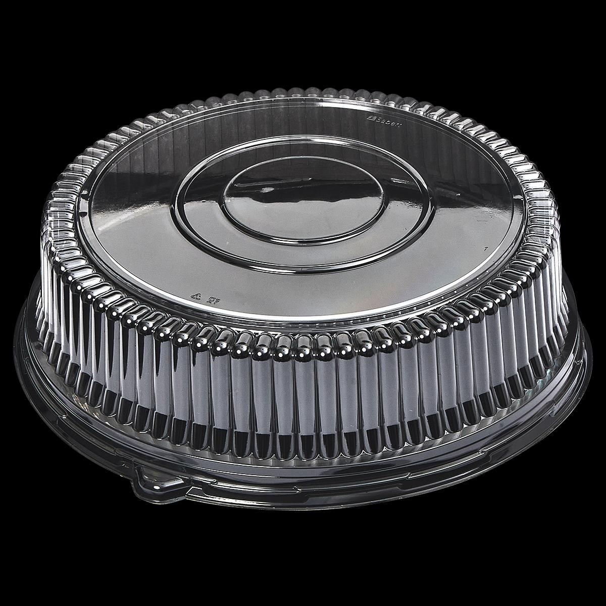Victoria Bay Lid High Dome 16.13X4 IN PET Clear Round For Catering Tray 36/Case
