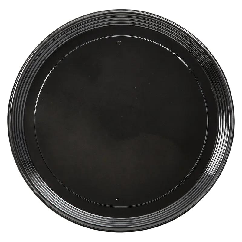 Victoria Bay Serving Tray 18 IN PET Black Round 36/Case
