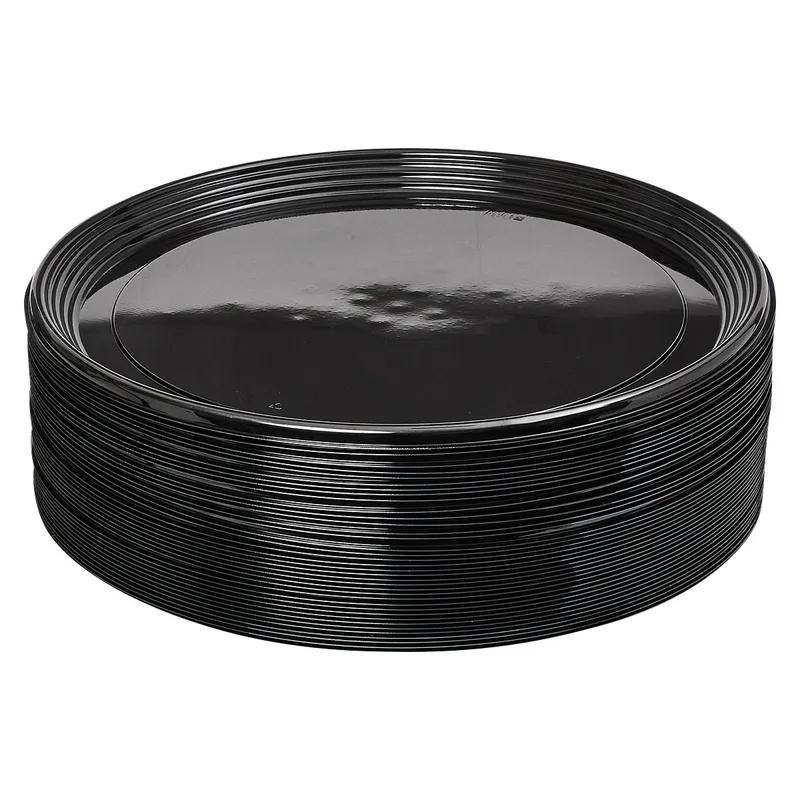Victoria Bay Serving Tray 18 IN PET Black Round 36/Case