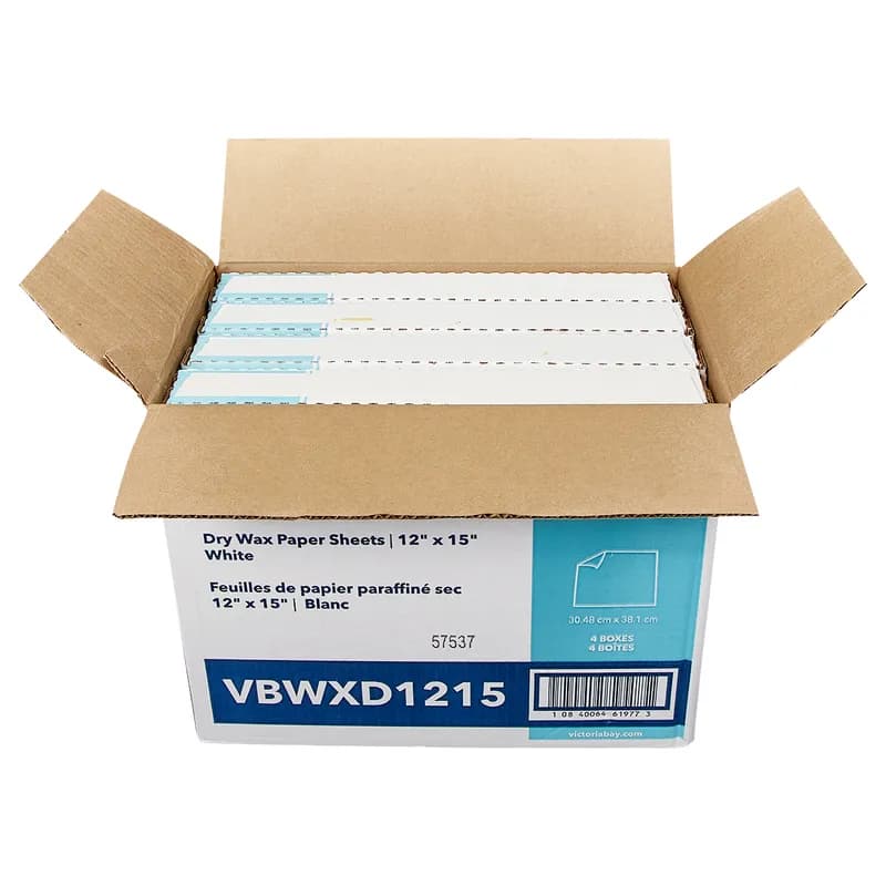 Victoria Bay Sheet 12X15 IN Dry Wax Paper 10 LB/Box 1 Box/Case