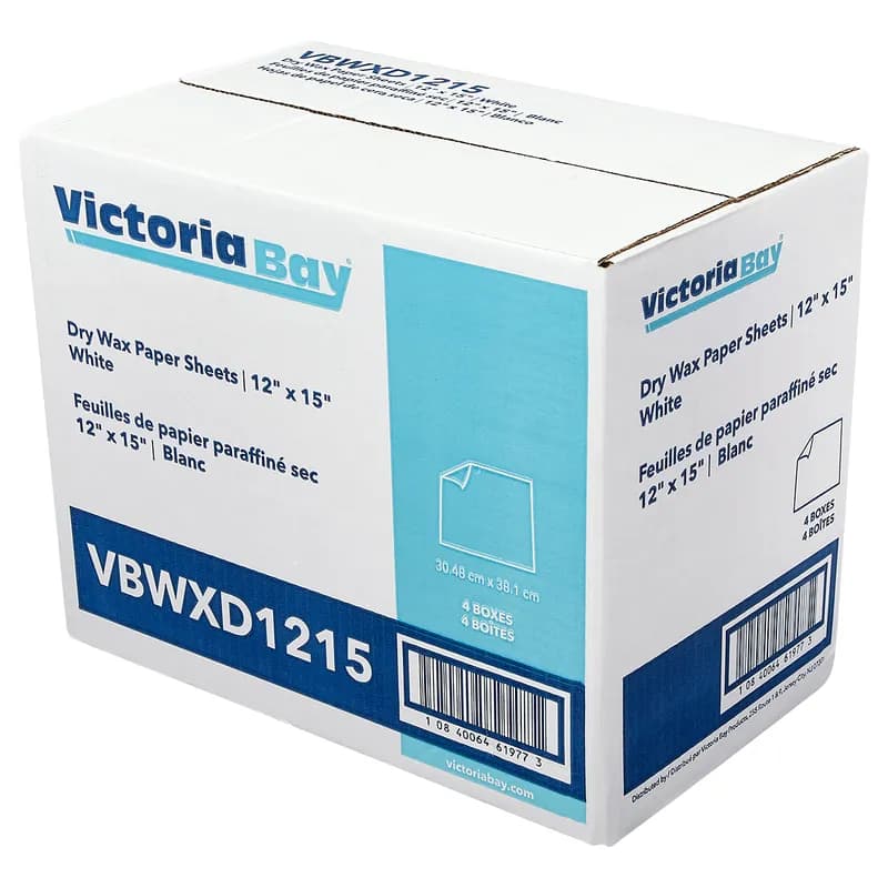 Victoria Bay Sheet 12X15 IN Dry Wax Paper 10 LB/Box 1 Box/Case