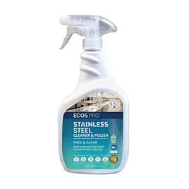 Ecos® Pro Mild Scent Metal Cleaner & Polish 32 FLOZ Multi Surface Neutral RTU 6/Case