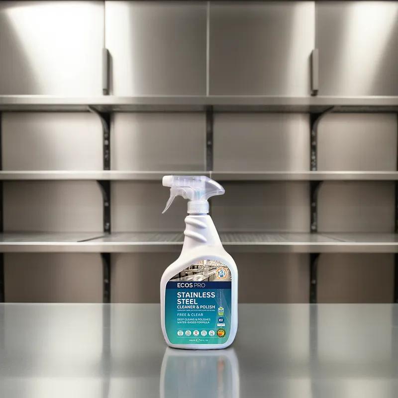 Ecos® Pro Mild Scent Metal Cleaner & Polish 32 FLOZ Multi Surface Neutral RTU 6/Case