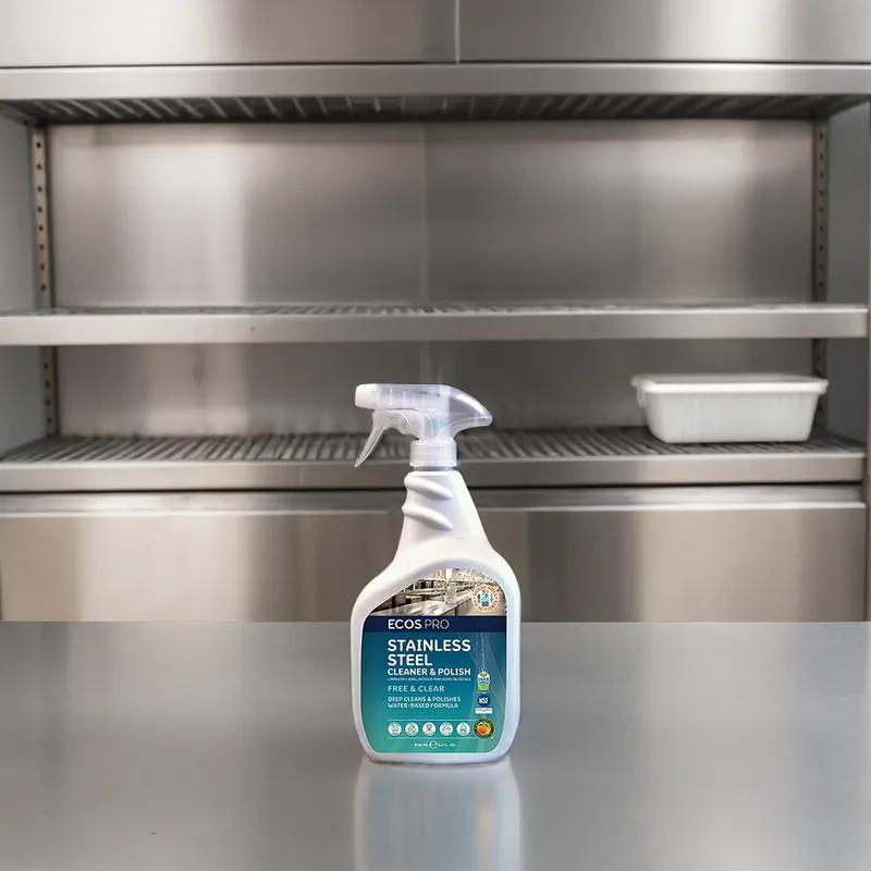 Ecos® Pro Mild Scent Metal Cleaner & Polish 32 FLOZ Multi Surface Neutral RTU 6/Case
