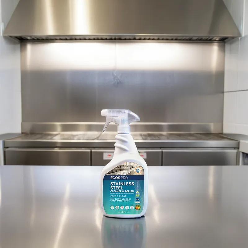 Ecos® Pro Mild Scent Metal Cleaner & Polish 32 FLOZ Multi Surface Neutral RTU 6/Case