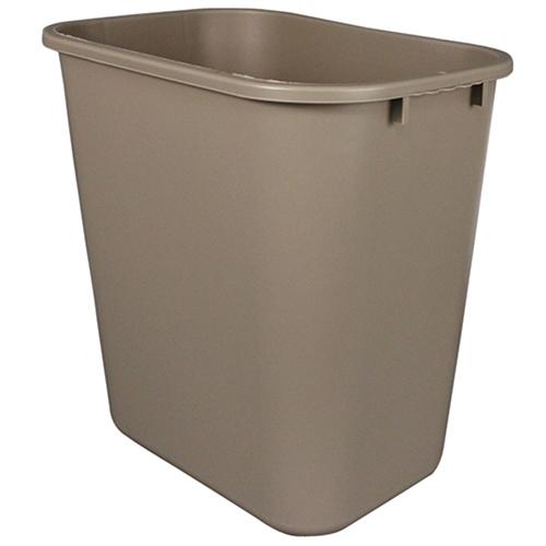 Impact® Trash Can 28 QT Beige 1/Each