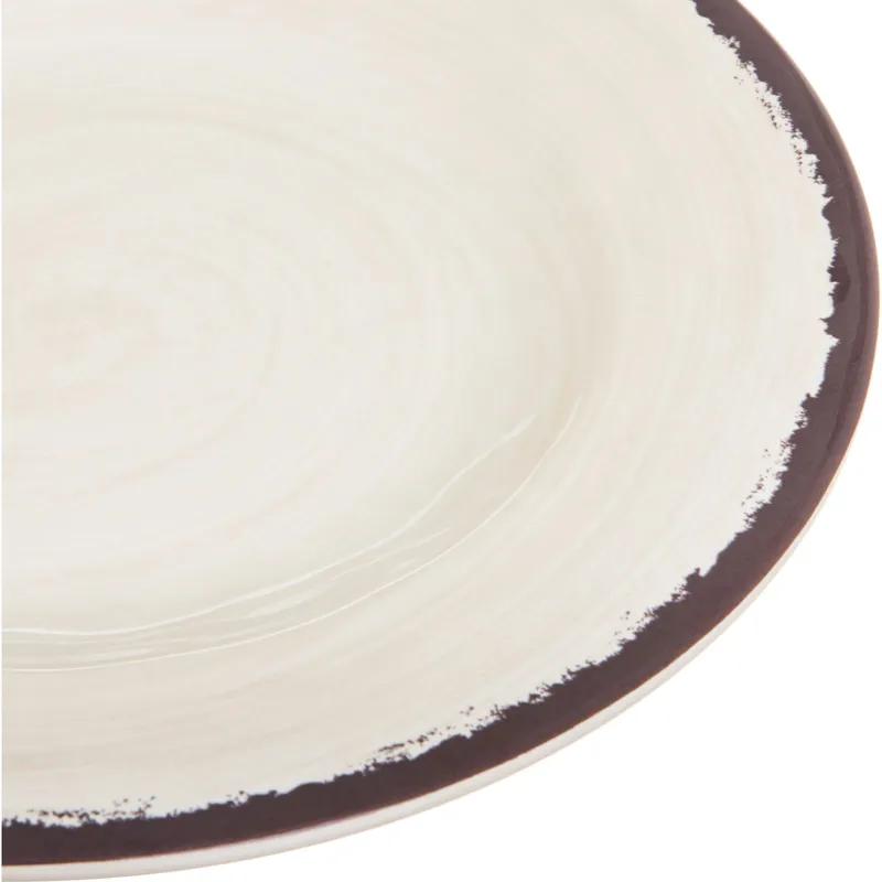 Mingle™ Plate 8.62X0.88 IN Melamine Sweet Cream Dinnerware 12/Case